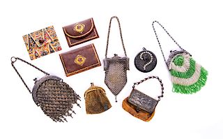 7 Antique Beaded and Mesh Purses