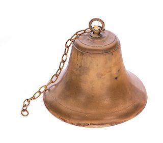 Early Cast Brass Hanging Bell