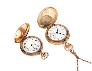 2 Elgin & Hampden Pocket Watches
