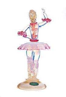 Venetian Murano Art Glass Ballerina