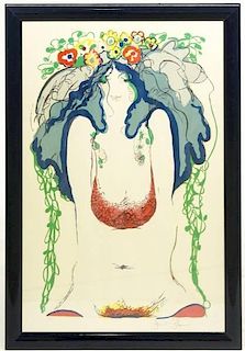 Frank Gallo Signed Serigraph "Flowers in Her Hair"
