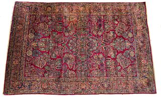 Antique Sarouk Oriental Rug