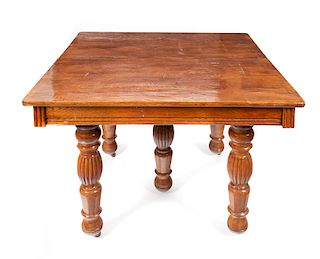 Five Legged Oak Dining Table