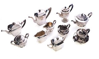 3 Sheffield and Silver Plate Tea Sets