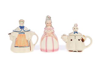 3 Figural Nursery Rhyme Teapots