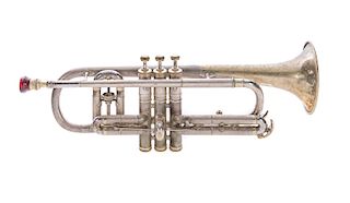 C. G. Conn TwoTone Brass and Nickle Trumpet
