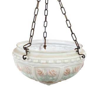 Hanging Obverse Painted Molded Chandelier