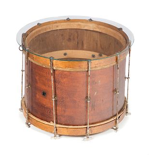 Wooden Drum Coffee Table