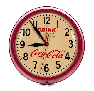 Bakelite G. E. Drink Coca Cola Clock