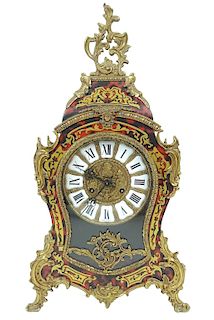 French Boulle Style Table Clock
