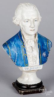 Chalkware bust of George Washington
