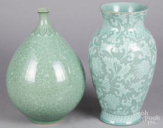 Two Korean porcelain vases
