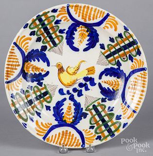 Continental faience charger
