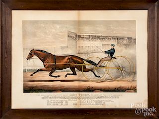 Two Currier and Ives horse racing lithographs