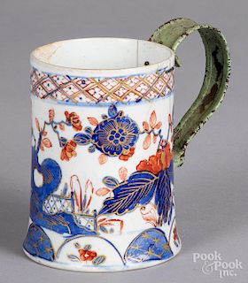 English Imari palette porcelain mug