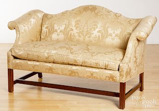Chippendale style mahogany loveseat