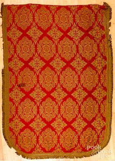 Red and yellow coverlet