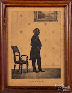 Kellogg framed print of Martin Van Buren, etc.