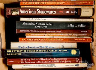 Fifteen stoneware and redware reference books