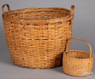Two splint gathering baskets