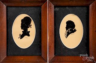 Set of four cutout silhouettes
