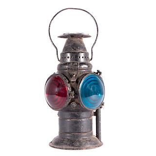A 19 century railroad lantern.