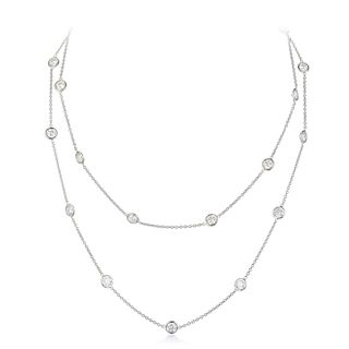 A Diamond Long Chain Necklace