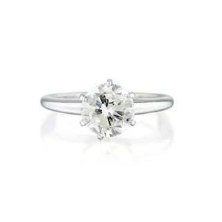 A 1.36-Carat Diamond Solitaire Ring