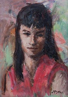 Jane Pettus, (American, 20th century), Portrait of a Girl