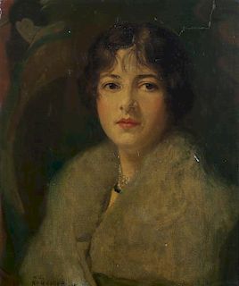 * William George Krieghoff, (American, 1875-1930), Portrait of a Woman