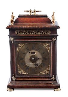 An Italian Bracket Clock Height 15 1/2 inches.