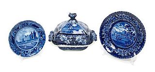 A Group of Staffordshire Articles, Stevenson Diameter of largest 9 1/8 inches.