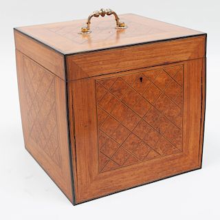 George III Style Parquetry Decanter Box