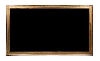 A Victorian Giltwood Mirror Height 76 x width 44 inches.