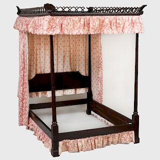 George III Style Mahogany Tester Bed