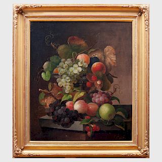 Charles Baum (1812-1878): Still Life with Fruit