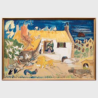 Ludwig Bemelmans (1898-1962): The Lion in the Farm