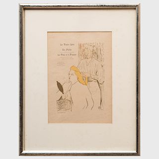 Henri de Toulouse-Lautrec (1864 - 1901): La Coiffeuse, for Le Théatre Libre
