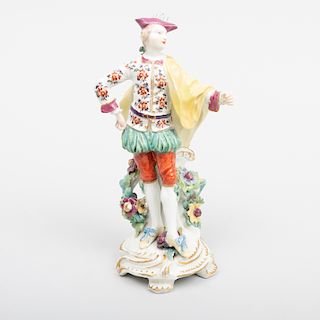 Derby Porcelain Figure of a Male Ranelagh Dancer