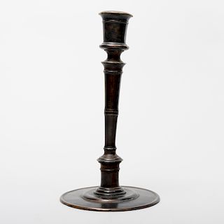 Early French Bronze Candlestick