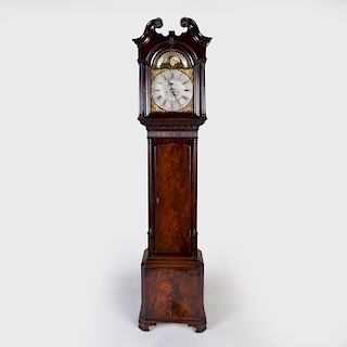 George II Mahogany Tall Case Clock