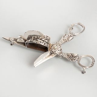 Pair of George III Silver Candle Snips