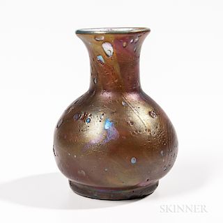 Tiffany Studios Red Cypriote Vase