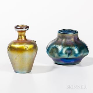 Two Tiffany Studios Favrile Vases