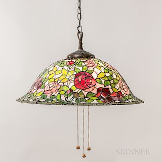 Tiffany-style Mosaic Glass Hanging Lamp