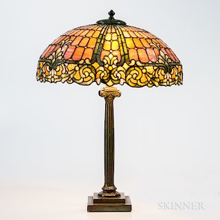 Mosaic Glass Table Lamp Attributed to Kimberly & Duffner