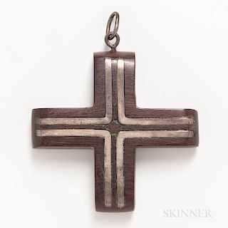 William Spratling Mexican Silver and Rosewood Cross