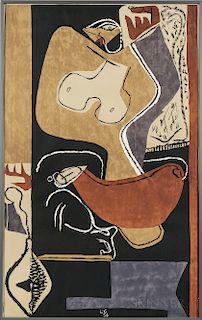 Le Corbusier (French/Swiss, 1887-1965)  Femme à la main levée