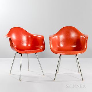Two Ray and Charles Eames for Herman Miller Shell Armchairs