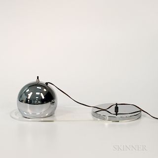 Raymor Chrome Orb Shelf Lamp